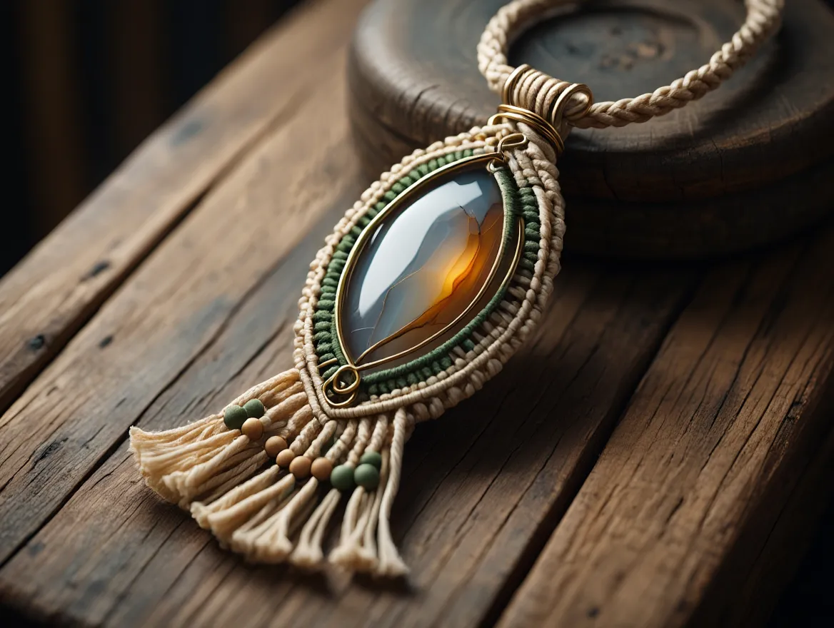 Woven Pendant handmade